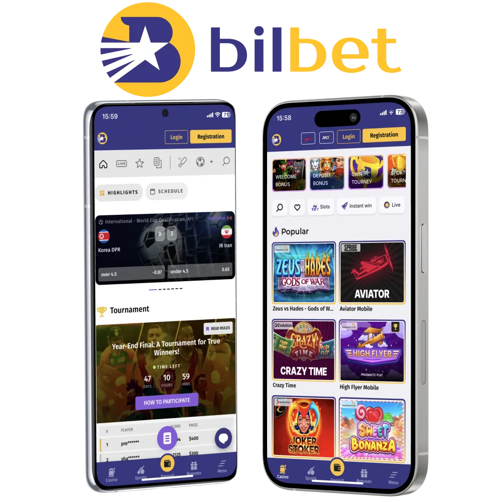 Download Bilbet application for free.