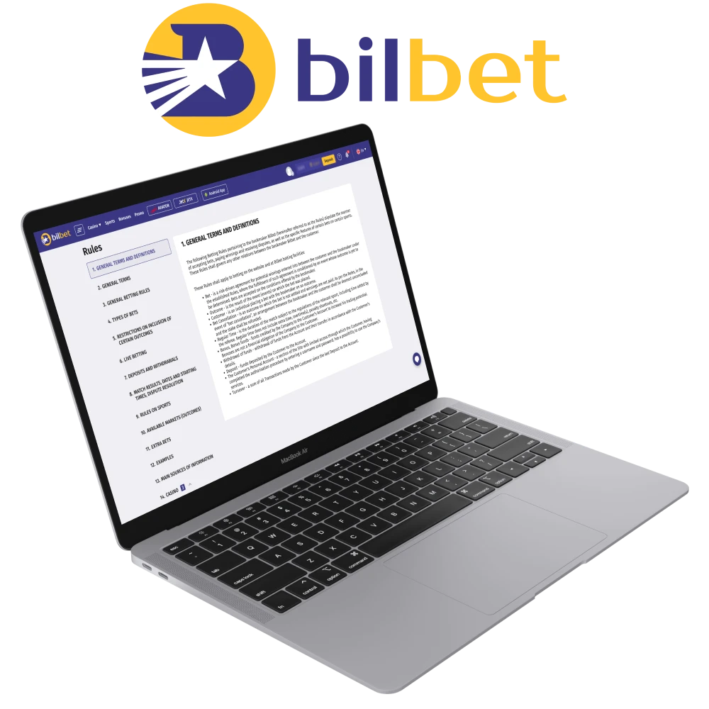 Read some Bilbet general terms.