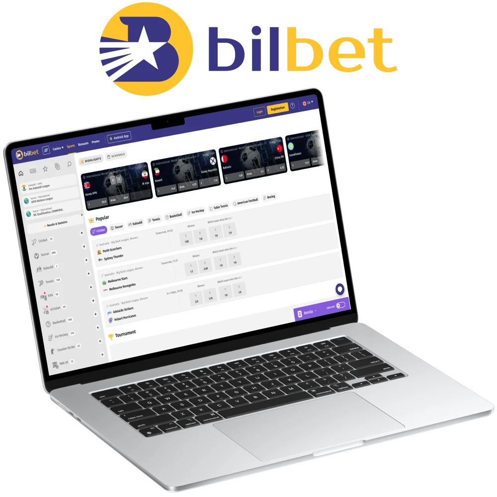 Bilbet is a modern online bookmaker and casino.