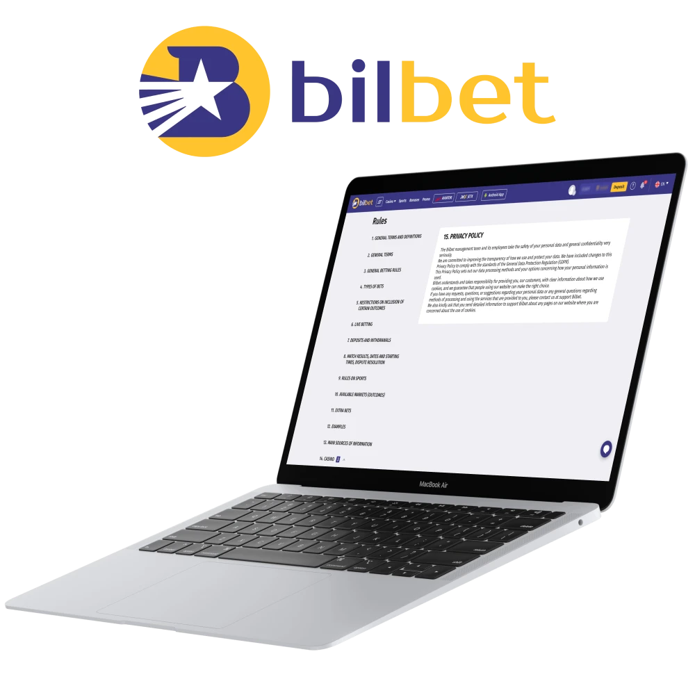 Bilbet administration consider the security of your confidential data.