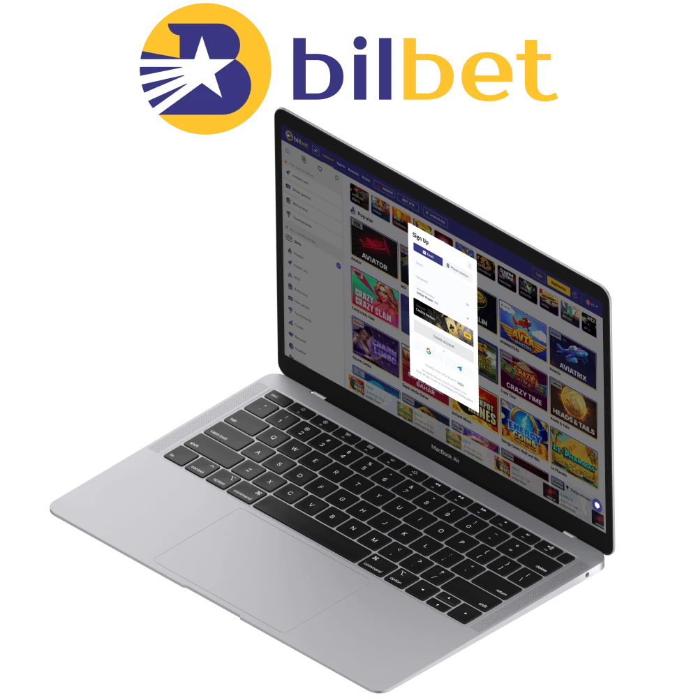 Register at Bilbet official betting and casino platform.