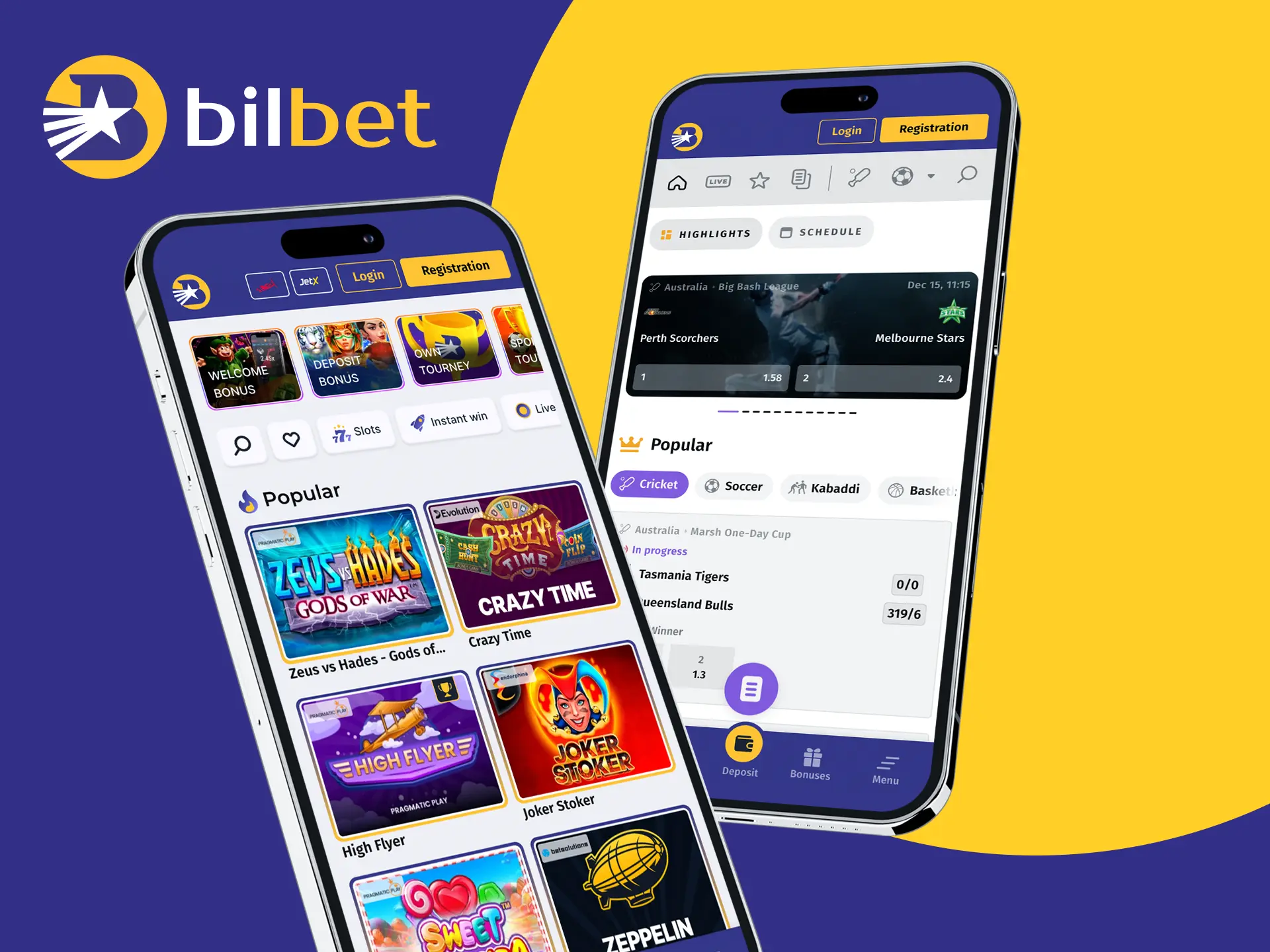 The Bilbet online casino app is great for casino games and betting on your phone.