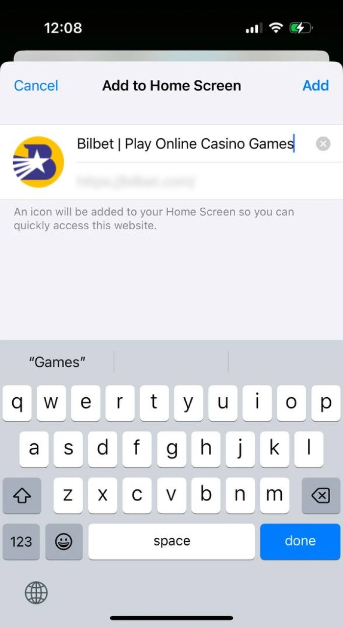 Enter Bilbet's name and click add.