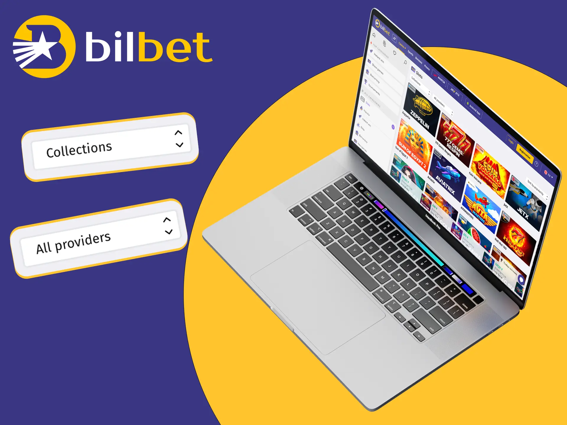 A wide range of games where everyone can find something new on the Bilbet platform.